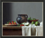 middeleeuwse urn met fruit
